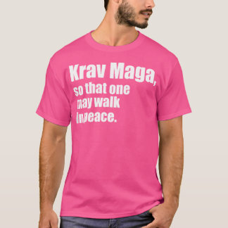 Krav Maga Selbstverteidigungskräfte bekämpfen Männ T-Shirt