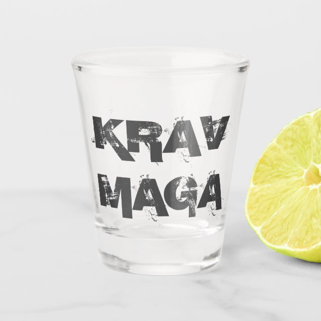 Krav Maga Shot Glass Schnapsglas (Vorderseite)