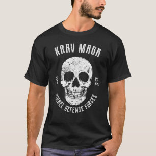 Krav Maga Skull-Kampf und Selbstverteidigung T-Shirt