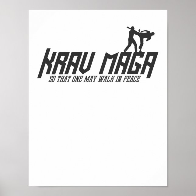 Krav Maga, sodass man in Frieden laufen kann Poster (Vorne)