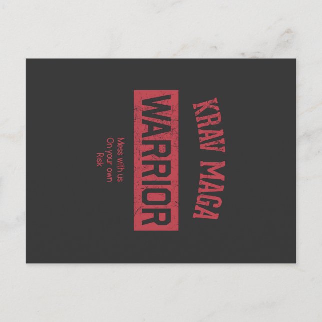 Krav Maga Warrior Postkarte (Vorderseite)