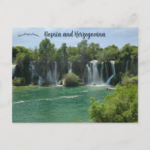 Kravica-Wasserfall Bosnien und Herzegowina Postkarte