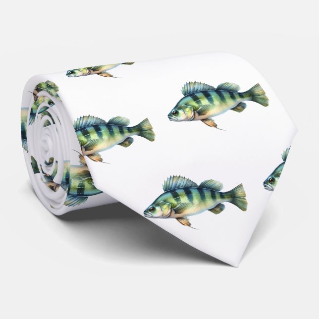 Krawatte - Aquarellfarbenserie: Perle (Gerollt)