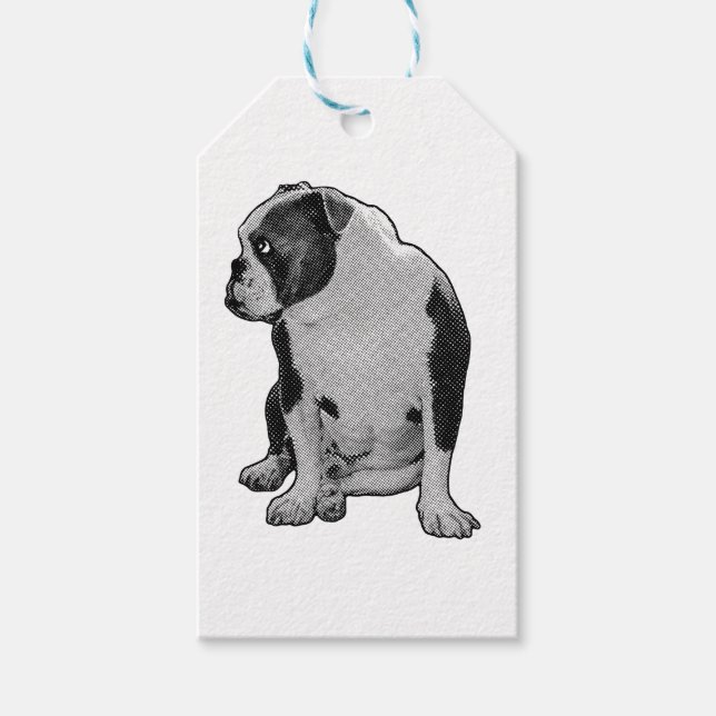 Krawatte auf Sitzfläche Geschenkanhänger (Vorderseite)