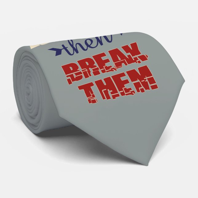 Krawatte der Break Rules (Gerollt)