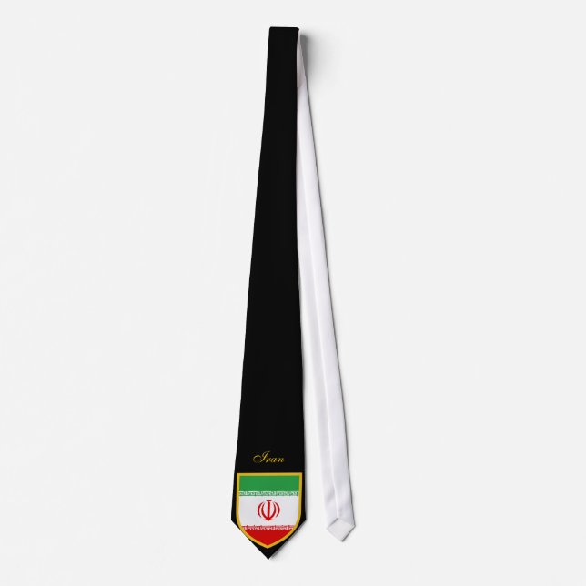 Krawatte der iranischen Flagge Personalisiert (Vorderseite)