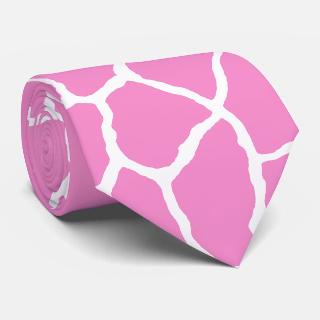 Krawatte der rosa Giraffe (Gerollt)