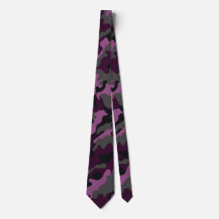 Krawatte der Trendy militärischen dunklen die lila