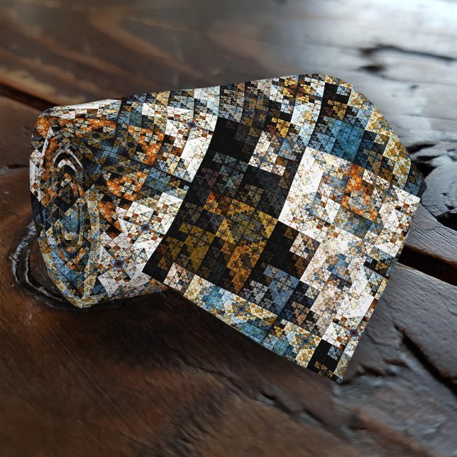 Krawatte des geometrischen Fraktals (Tie with an abstract fractal pattern inspired by nature. Matches well with all classic style suits)