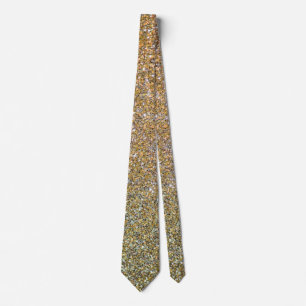 Krawatte des Gold- und Silbersparkeldesigns