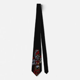 Krawatte des Totem Pole Art Krawatte Necktie