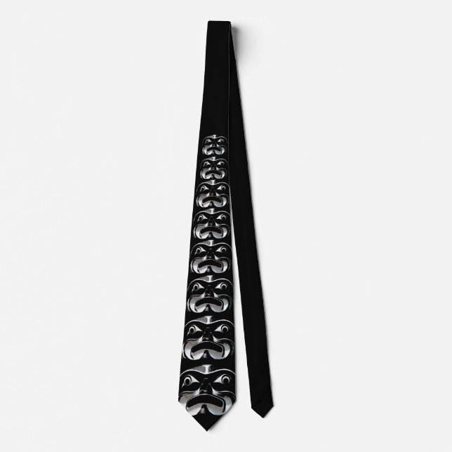 Krawatte des Totem Pole Art Krawatte Necktie (Vorderseite)