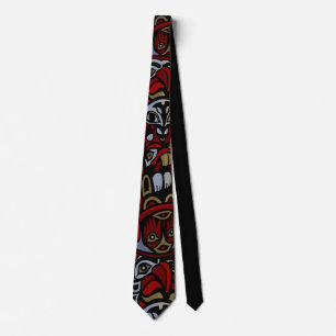 Krawatte des Totem Pole Art Krawatte Necktie