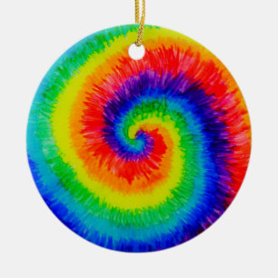 Krawatte Die Regenbogen in der Alkoholtinte Keramik Ornament