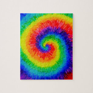 Krawatte Die Regenbogen in der Alkoholtinte Puzzle