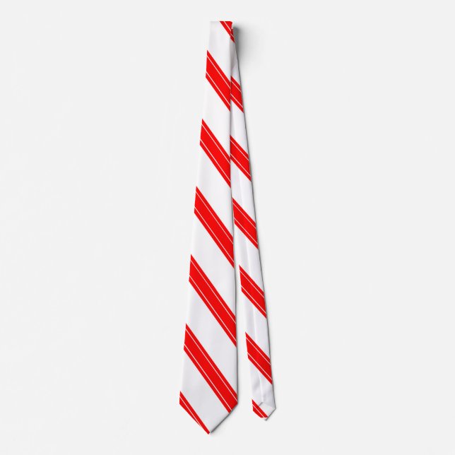 Krawatte/Dreifachstreifen Candy Cane Muster Krawatte (Vorderseite)