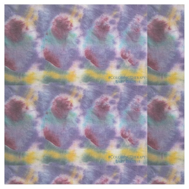 Krawatte-Dye Baby Birds Stoff (Nahaufnahme)