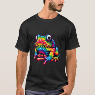Krawatte Dye Frog Peace Sign Hippie T-Shirt