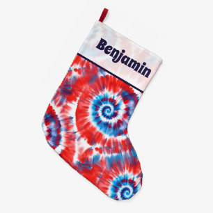 Krawatte Dye Grosses Weihnachtsfest Strumpf Großer Weihnachtsstrumpf