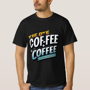 Krawatte-Dye-Kaffee: Trendy T - Shirt mit feinem S