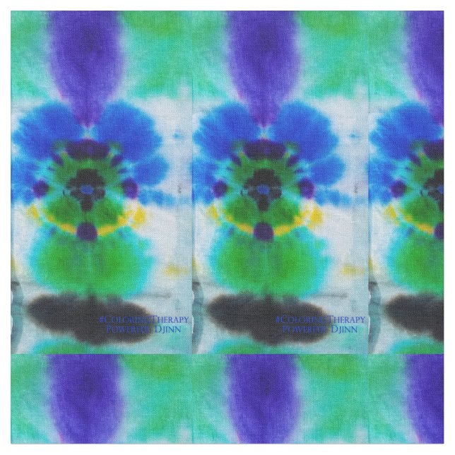 Krawatte-Dye kraftvolles Djinn-Gewebe Stoff (Nahaufnahme)