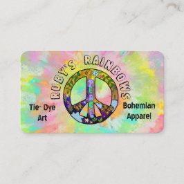 Krawatte-Dye-Kunst und Bohemische Visitenkarte für