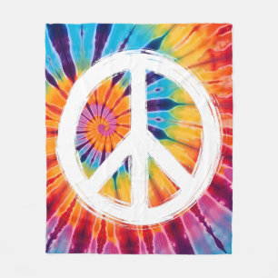 Krawatte Dye Peace Fleece Blanket