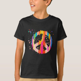 Krawatte Dye Peace Signature Hippie Bohemisch Fest T-Shirt