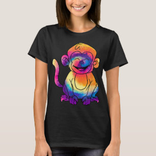 Krawatte Dye Psychedelic Chimpanzee Affe Ape Wildl T-Shirt