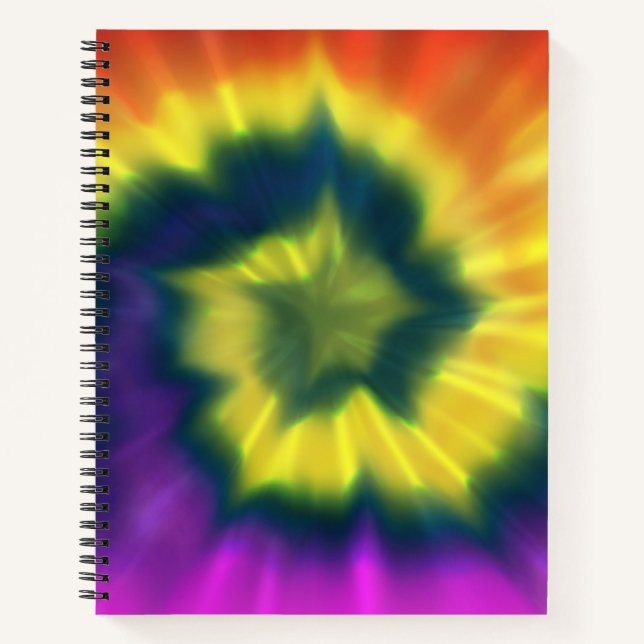 Krawatte-Dye Spiral - 8.5" x 11" SpiralNotebook Notizbuch (Vorderseite)