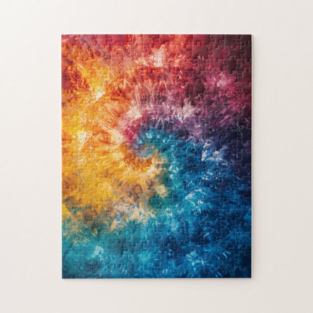 Krawatte-Dye-Swirl Puzzle (Vertikal)