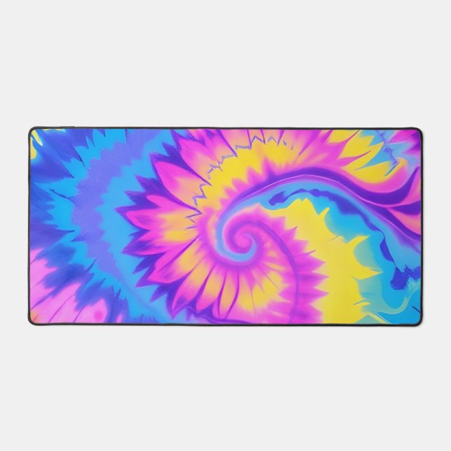 Krawatte-Dye-Wide-Maus-Pad Schreibtischunterlage (Vorderseite)