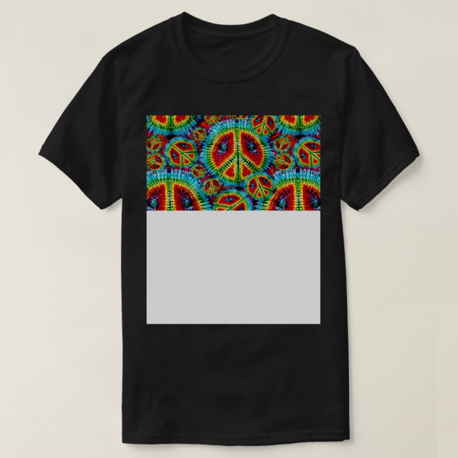 Krawatte Dyed Psychedelic T-Shirt (Design vorne)