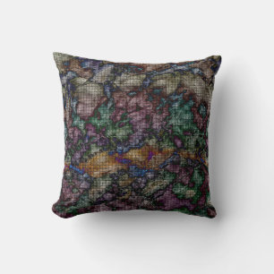 Krawatte-Farbstoff Swirled Color Mosaic Muster Kle Kissen