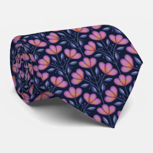 Krawatte Flora Navy