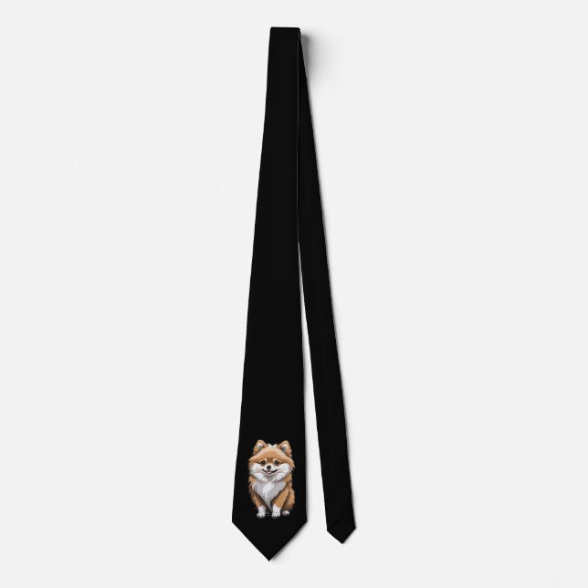 Krawatte für Black and Tan Spitz (Vorderseite)