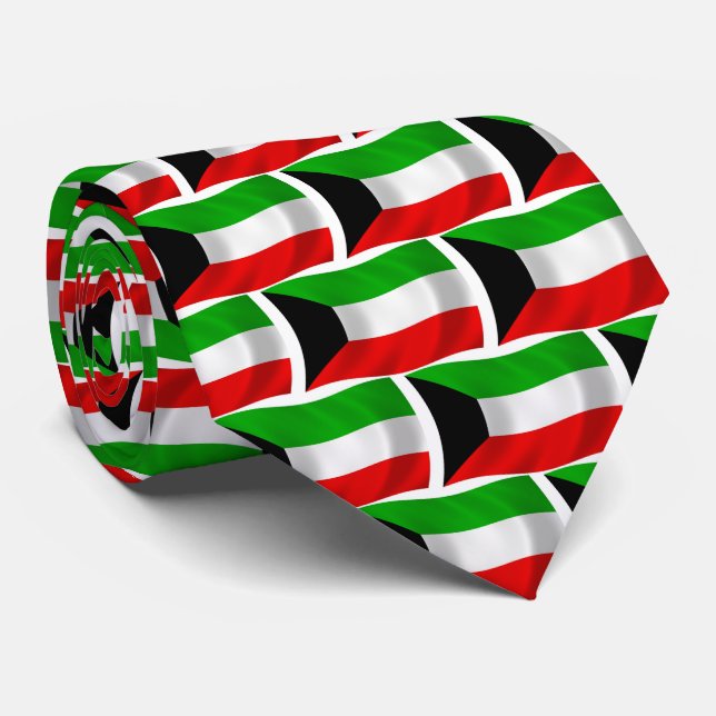 Krawatte für das Kuwait-Flag (Gerollt)