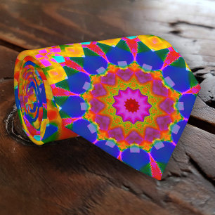 Krawatte für künstlerische Karnevalsfarben