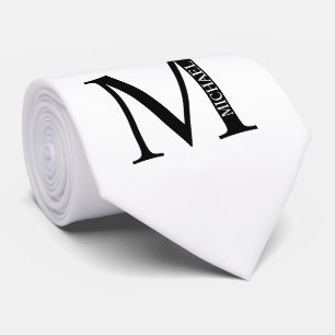 Krawatte für personalisierte Monogramm und Name