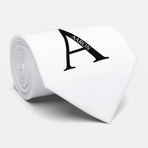 Krawatte für personalisierte Monogramm und Name