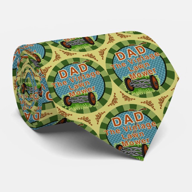 Krawatte für Vintage Rasenmäher (Gerollt)