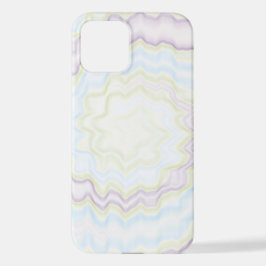 Krawatte gefärbt groovy funky Retro Swirbelfarben iPhone 12 Hülle