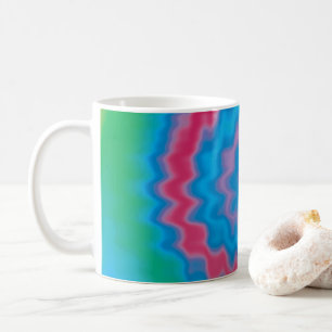 Krawatte gefärbt groovy funky Retrowirl cool Kaffeetasse