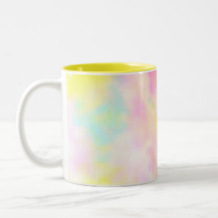 Krawatte gefärbte gelbe Aquarell ähnliche Zweifarbige Tasse