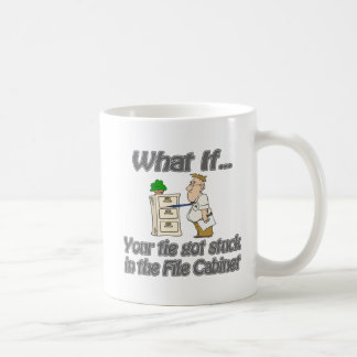 Krawatte gehaftetes Datei-Kabinett Tasse