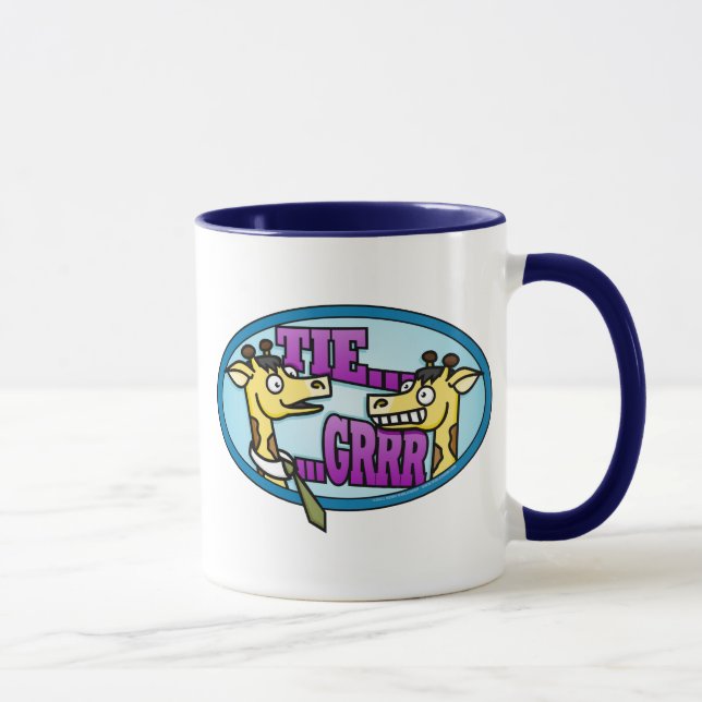 Krawatte-Grrr Tasse (Rechts)