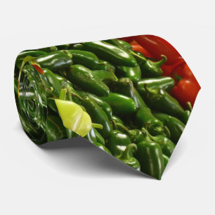 Krawatte, heiße Paprikas, Chili-Paprikaschoten Krawatte
