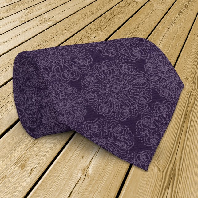 Krawatte-in-Purpura-Muster waren Refraktion Krawatte (Von Creator hochgeladen)