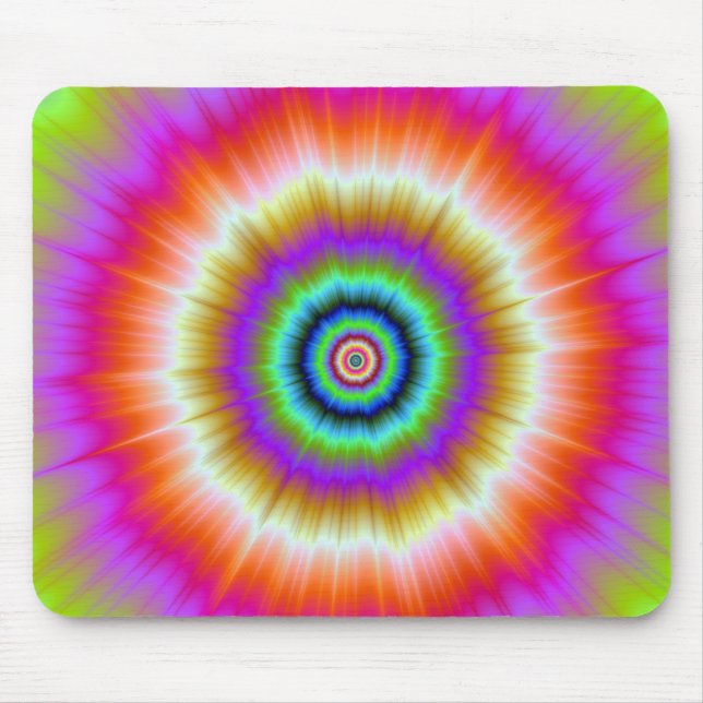 Krawatte in Violett-Rot und Grün-Mousepad Mousepad (Vorne)