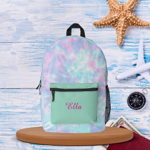 Krawatte mit personalisiertem Namen und Backpack D Bedruckter Rucksack